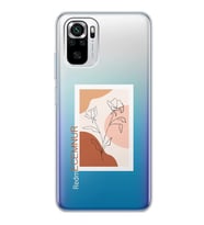 Xiaomi Nude Gül Tasarımlı Şeffaf Telefon Kılıfı