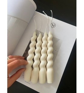 Burgu Şamdan 2'li Set Dekoratif Kokulu Doğal % 100 Soya Wax