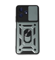 Realme C53 Kılıf Pars Lens Yüzüklü Silikon - Yeşil