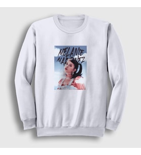 Presmono Unisex Beyaz The Sky Poster Melanie Martinez Sweatshirt 472698tt