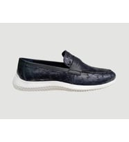 VOYAGER M211-1 ERKEK HAKİKİ DERİ SPOR TABAN LOAFER AYAKKABI LACİVERT