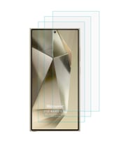 Microsonic Samsung Galaxy S24 Ultra Screen Protector Nano Glass Cam Ekran Koruyucu (3`lü Paket) (Renksiz)
