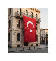 Türk Bayrağı 700x1050 cm (7 x 10,5 metre) - Raşel Kumaş Büyük Ebat Dış Mekân Direk