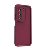 İnfinix Hot 50 4G Kılıf Kamera Korumalı Ananas Silikon Kapak (Mürdüm)
