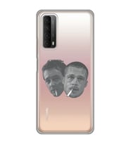 Huawei P Smart 2021 Uyumlu Fight Club Desenli Şeffaf Telefon Kılıfı
