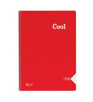 KESKİN COOL PP KAPAK SPİRALLİ DEFTER A4 72 YP. KARELİ