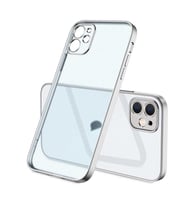 Uyumlu Model Apple iPhone 11 Kılıf Mat Elektroplatin Kaplama Kapak (Gümüş)