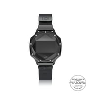 UPWATCH ICONIC BLACK SET WITH SWAN TOPAZ LOOP BAND +