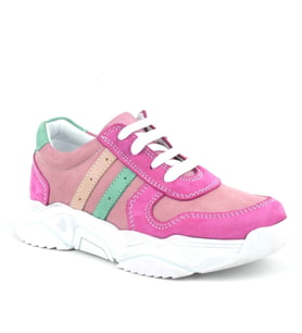 Rakerplus Hakiki Deri Fuşya Pembe Kız Çocuk Sneakers Ayakkabı