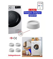 Çamaşır Makinesi Kurutma Makinesi Titreşim Ses Önleyici Ayak Yükseltici Takozu 4'lü