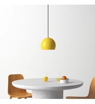 RİOLİGHT MODERN SARI CAFELER,ODALAR,MUTFAK,YATAK BAŞI İÇİN 1XE27 TEKLİ METAL SARKIT AVİZE ÇAP:20CM