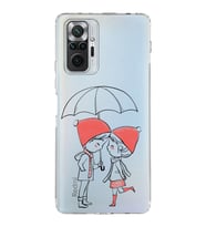 Xiaomi Redmi Note 10 Pro 4G  Kamera Korumalı Kapak Aşk Tasarımlı Şeffaf  Kılıf