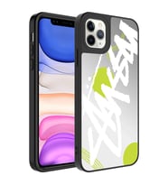 Apple iPhone 11 Pro Kılıf Aynalı Desenli Kamera Korumalı Parlak Zore Mirror Kılıf Yazı