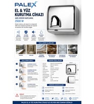 Palex El&Yüz Kurutma Cihazı Abs Krom Kaplama 2500 W