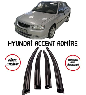 Balp Hyundai Accent Admire 2003-2005 Arası Cam Rüzgarlığı 4lü