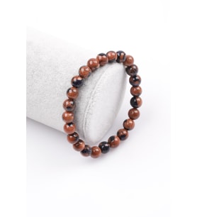 Murano Yıldız Taşı Bileklik 8 mm Küre Kesim