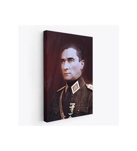 Atatürk Portre Tablosu Mustafa Kemal Atatürk Dekoratif Kanvas Tablo-CP-67
