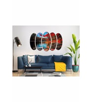 SONBAHAR AĞAÇLAR YAPRAKLAR GÖL KÖPRÜ MDF TABLO-0654