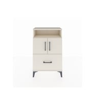 Arges Komodin 2 Raflı Tek Çekmeceli 2 Kapaklı 60x30x96 Aytaşı-Aytaşı