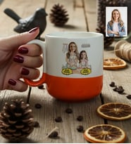 Kişiye Özel Karikatürlü Anne Kız Anneye Hediye Kupa Bardak Pro Anneler Günü Hediyesi