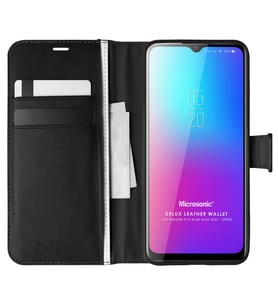 Microsonic Reeder P13 Blue Max 2021 128 GB Kılıf Delux Leather Wallet Siyah