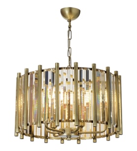 AVONNI AV-65222-E45 Eskitme Kaplama Modern Avize E14 Metal Kristal 45cm