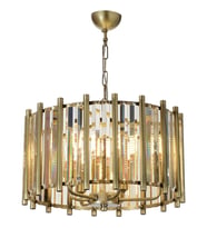 AVONNI AV-65222-E45 Eskitme Kaplama Modern Avize E14 Metal Kristal 45cm