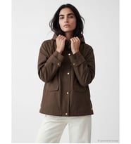 LCW Vision Kahverengi Kapüşonlu Oversize Kadın Yağmurluk