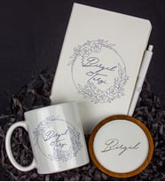 Kişiye Özel Defter Kalem Kupa Ve Bardak Altlığı Hediye Seti 103837 (Model 1)