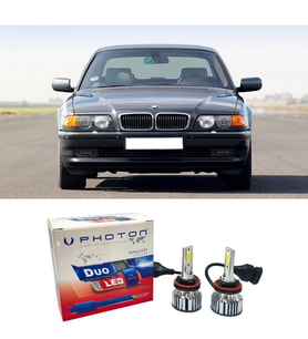 Bmw E38 Led Xenon Uzun Far Ampulü H7 Duo Yeni Seri Beyaz 1994-1998