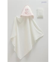 Caramell %100 Pamuk Bebek Havlusu 77x90 Pudra CRML.BSK2490.PDRA