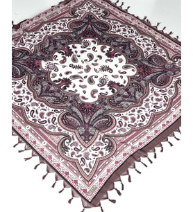 Sökme Boncuklu Lüx CottonTülbent - Yazma- 65804