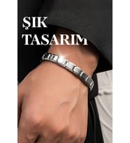 İtalyan Charm Suya Dayanıklı Çelik Esneyen Paslanmaz Şık Hediyelik Kararmaz Bileklik