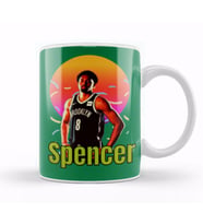 Spencer Dinwiddie Vintage Art   Legend Basketball Gift Kupa Bardak Porselen