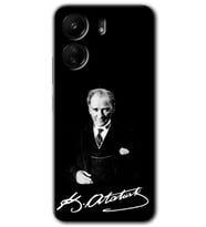 Xiaomi Redmi 13C Kılıf HD Desen Baskılı Kılıf - Atatürk İmza