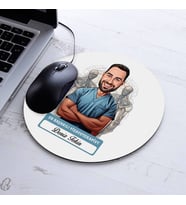 Kişiye Özel Hediye Karikatürlü En Başarılı Erkek Fizyoterapist Mousepad