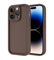 coverzone iPhone 14 Pro Max ile uyumlu K?l?f Parlak, Tek Renkli Y�zey Dayan?kl? Malzeme & Tam Koruma Redolent K?l?f iPhone 14 Pro Max ile uyumlu K?l? Ergonomik Kavrama Kolay Eri?im Kapak Kahverengi