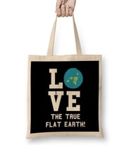 Love The True Flat Earth Bez Çanta Uzun Saplı