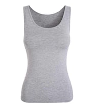 Şahinler Geniş Askılı Basic Atlet B801 Gri (Beyaz)