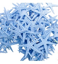 Polyester Deniz Yıldızı Minik Boy  1.5 Cm -3 Cm (100 Adet)  Mavi