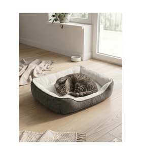 Yumuşak ve konforlu 60x40 cm dikdörtgen kedi ve köpek yatağı
