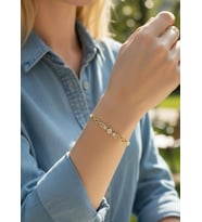 Xuping Gold Taşlı Prestij Zincir Bileklik - 26xpb43
