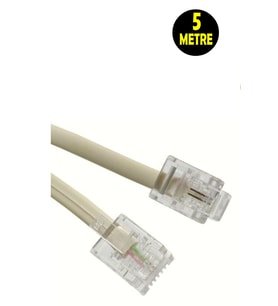 5 Metre Modem Adsl Vdsl Ara Kablosu RJ11 Hat Bağlantı Telefon Kablosu