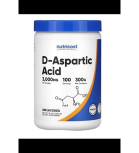 Nutricost D-Aspartic Acid (DAA) Powder 300GR- Gluten Free & Non-GMO - USA.3936 (Renksiz)