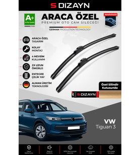Drs Tuning Tiguan 3 Ön Cam Silecek Seti 2024 Üzeri Premium Araca Özel 65-53 Cm A+ Kalite