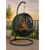 Lüx Kedi Salıncağı & Kedi Yatağı (SABİTLEME APARATLI)