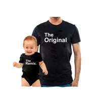 Babalar Günü Hediyesi The Original The Remix Siyah Tshirt Zıbın