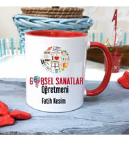 Görsel Sanatlar Öğretmenine Özel Öğretmenler Günü Hediyesi Kişiye Özel Kupa Bard