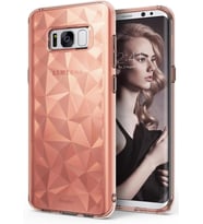 Ringke Air Prism 3D Elmas Yansıması Galaxy S8 Plus ile Uyumlu Kılıf Rose Gold