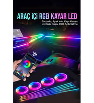 Araç İçi Atmosfer Ambiyans Led Neon RGB App Kontrollü 18 Parça